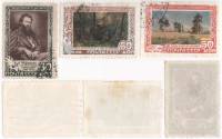 1948-041-43 Серия Набор марок 3 шт СССР  И.И. Шишкин 50 лет со дня смерти II Θ