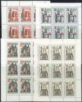 1973-107-110  Листы (4 шт по 9 марок 3х3) СССР  Памятники Прибалтийских республик III O