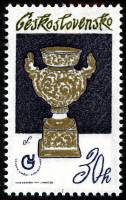(1977-029) Марка Чехословакия "Керамическая чаша"    Традиции чехословатского фарфора III O