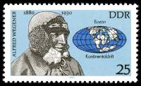 (1980-019) Марка Германия (ГДР) "Альфред Вегенер"    Известные личности III Θ