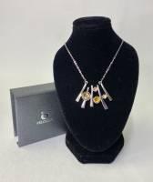 Подвеска на цепочке Preciosa хрусталь Чехия в подарочной коробке 