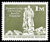 (1973-070) Марка Германия (ГДР) "Советский воин, Трептов-парк"    Архитектура ГДР III O