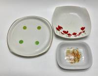 Блюда, салатники, сухарницы, 3 шт