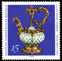 (1971-056) Марка Германия (ГДР) "Горшок великолепия"    Зеленое хранилище, Дрезден III O