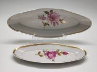 Селедочницы овальные блюда Дулево 2 штуки фарфор СССР винтаж