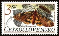 (1987-86) Марка Чехословакия "Медведица-хозяйка"    Охрана природы. Бабочки III Θ
