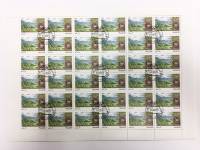 --  Лист марок (6 х 6) Молдова 36 шт.  Гашёные , III Θ