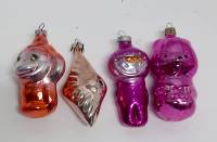 Набор ёлочных украшений, 4 шт., СССР (сост. на фото)