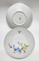 Тарелки суповые, Мейсенский букет, Ильменау, ГДР, 3 шт
