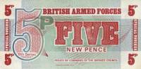 1972 Банкнота Великобритания 1972 год 5 пенсов Деньги для армии 6-й выпуск  UNC