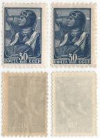 1939-40 40a Серия Набор марок 2 шт СССР  Перф греб 11¾:12¼ и лин 12¼ Станд выпуск Август III O