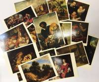 Набор открыток "Flemish Paintingnin the Hermitage", 16 шт., 1978 г.