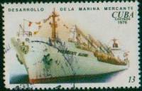 (1976-066) Марка Куба "Сухогруз "Президент Альенде""    Развитие Торгового флота III Θ