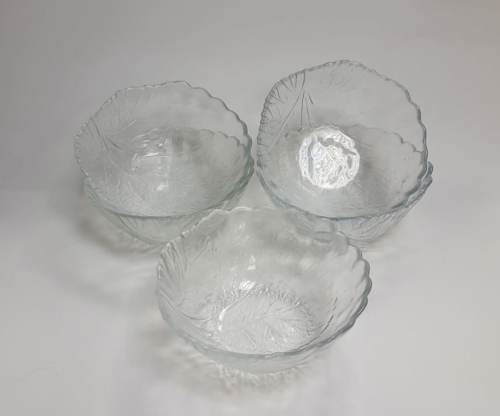 Салатники, стекло СССР 5 шт (Отличное состояние)