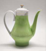 Кофейник Kahla Кахла весна зеленый салатовый фарфор 70-е гг высота 18 см