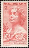(1960-043) Марка Чехословакия "Гана Квапилова"   Деятели культуры II O