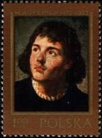 (1973-001) Марка Польша "М. Баччиарелли"    500 лет со дня рождения Н. Коперника (1973). Портреты II