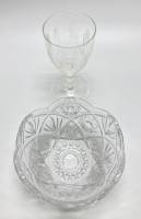 Салатник + бокал, хрусталь, СССР